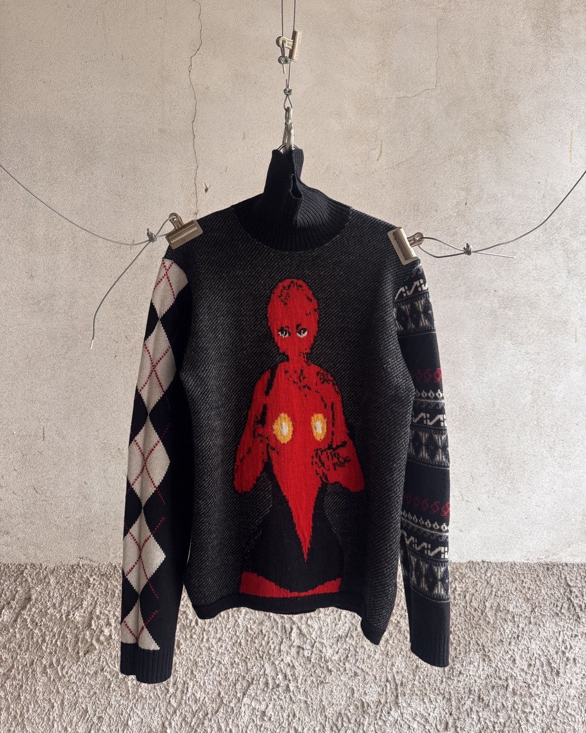Yohji Yamamoto Yohji Yamamoto Shotaro Ishinomori '07 Cyborg 009 Girls Knit Size US L / EU 52-54 / 3 - 2 Thumbnail