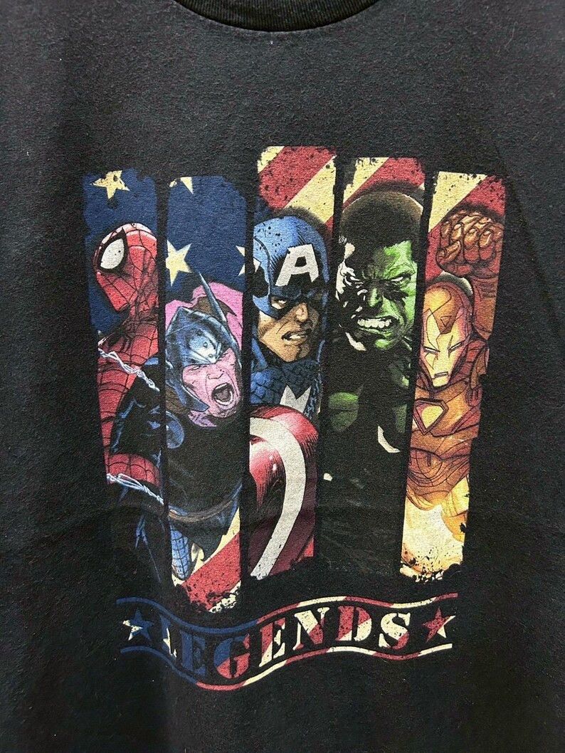 Vintage Vintage 2000s Marvel tshirt size L Size US L / EU 52-54 / 3 - 3 Thumbnail