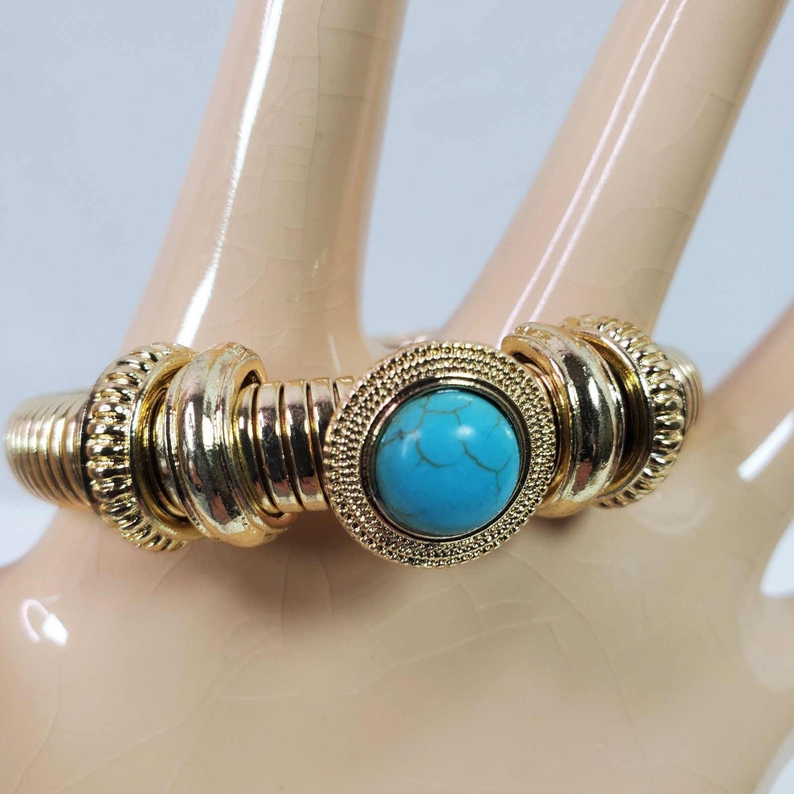 The Unbranded Brand Casual Career Wrap Bracelet Gold Tone NOS Mag Clasp Size ONE SIZE - 1 Thumbnail