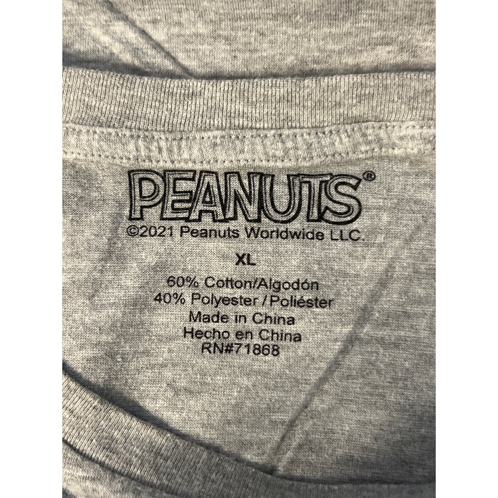 Peanuts Snoopy Kind Is Cool Graphic Gray T Shirt Peanuts Sunglasses Size XL / US 12-14 / IT 48-50 - 4 Thumbnail