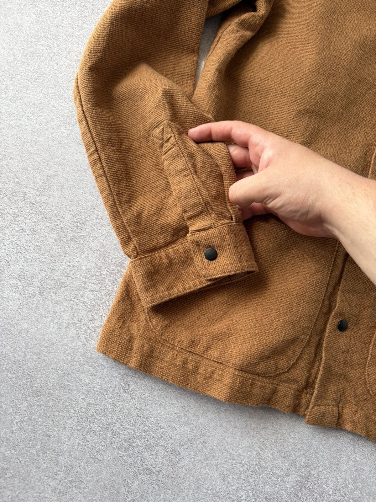 Folk VTG Folk Faded Brown French Cotton Works Distressed Jacket Size US M / EU 48-50 / 2 - 5 Thumbnail