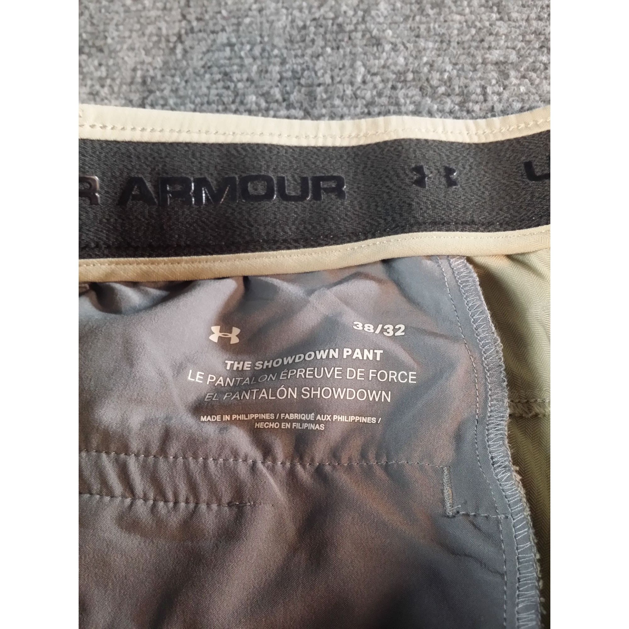 Under Armour Under Armour The Showdown Pants Men Sz 38 / 32 Khaki Casual Size US 38 / EU 54 - 5 Thumbnail
