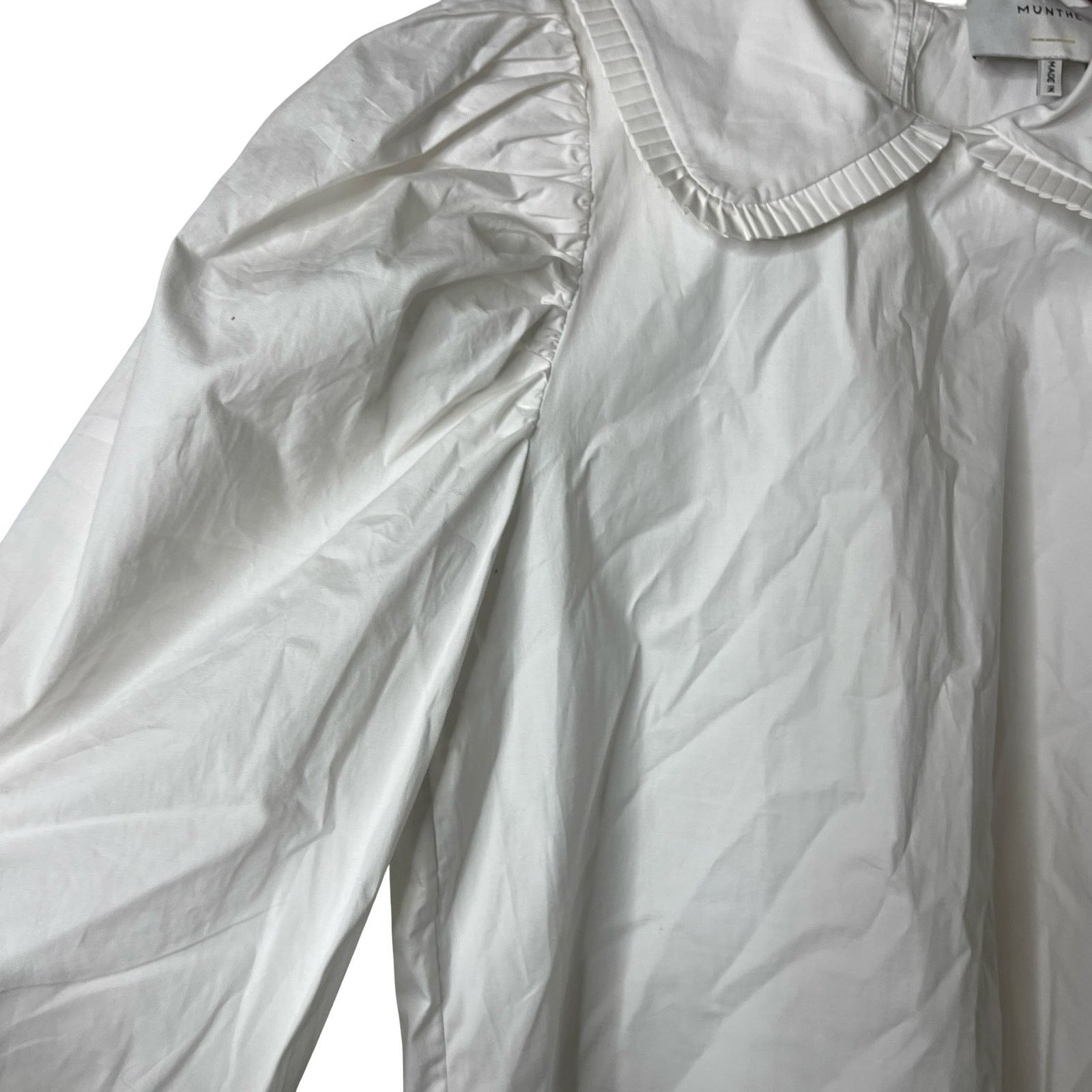 Other Munthe white cotton Peter Pan collar button down blouse Size M / US 6-8 / IT 42-44 - 4 Thumbnail
