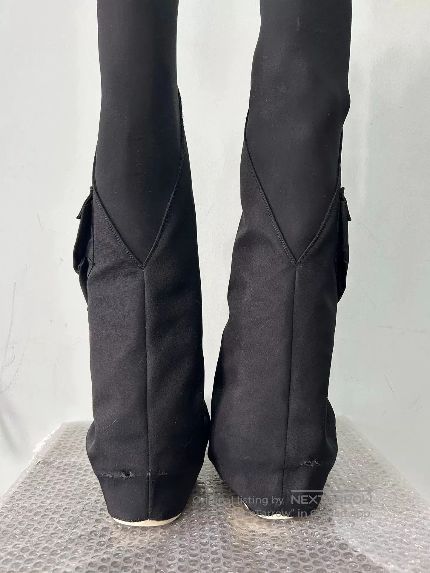 Rick Owens Rick Owens Black Pocket Knee-high Boots. Size US 5 / EU 37 - 4 Thumbnail