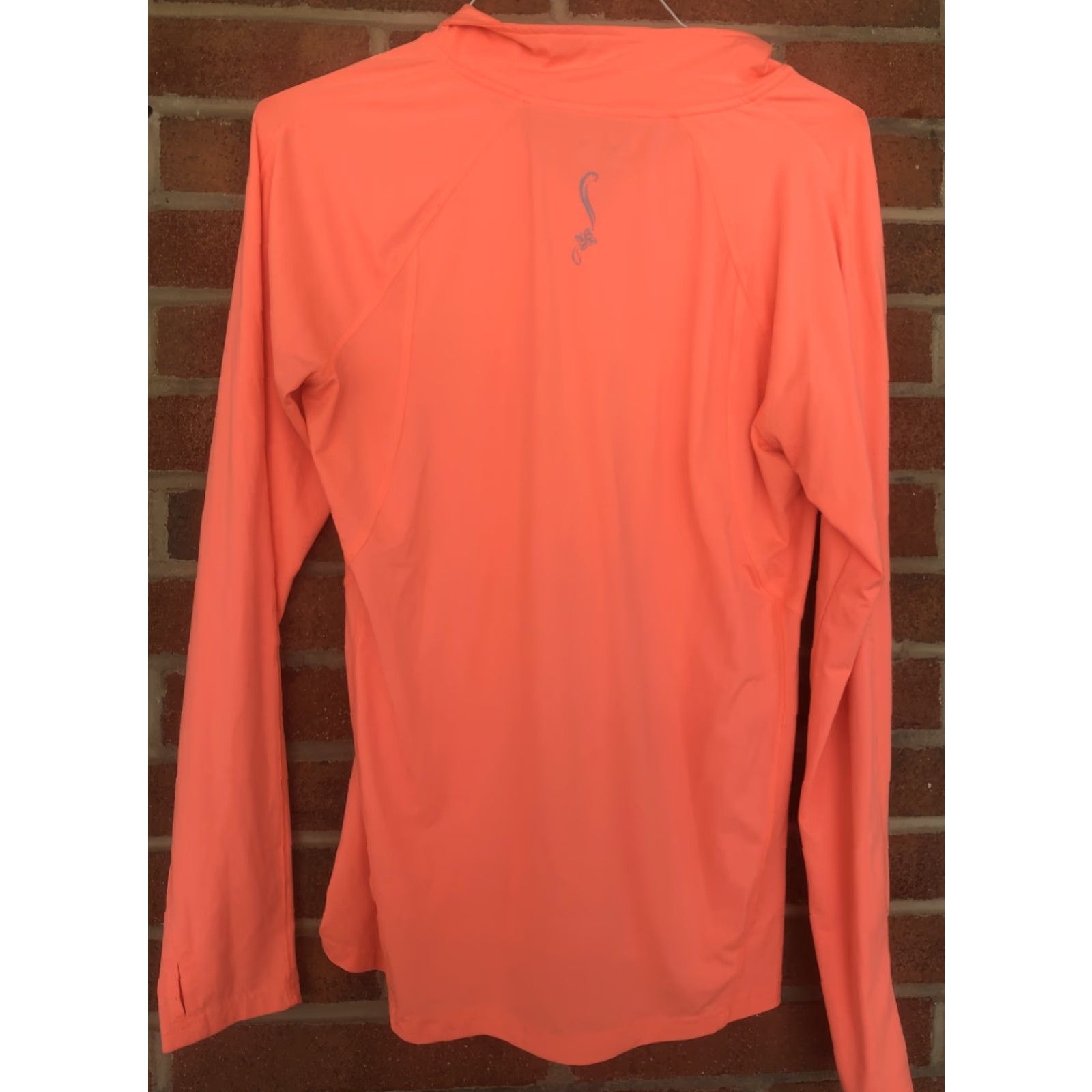 Reebok Reebok Pullover Womens L Large Neon Orange 1/4 Zip Performance Training Top Size L / US 10 / IT 46 - 4 Thumbnail