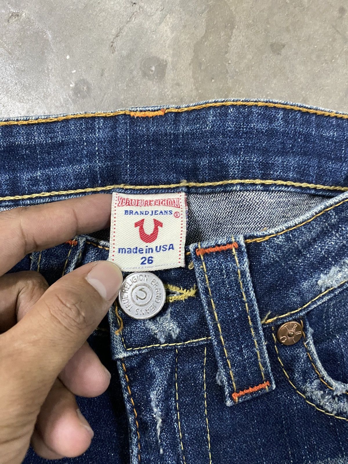 Jean × True Religion × Vintage Flare Jeans True Religion Section Joey @222 Size 26" / US 2 / IT 38 - 10 Thumbnail