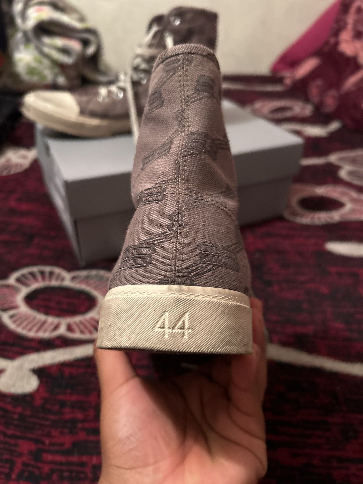 Balenciaga Balenciaga Paris Hightop Sneaker BB Monogram Size US 11 / EU 44 - 5 Thumbnail