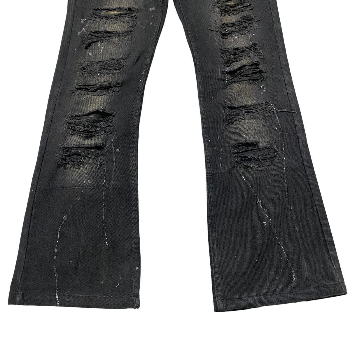 Japanese Brand Japanese Brand K.U.I Denim Flares Coated Distressed Jeans Size US 28 / EU 44 - 8 Thumbnail