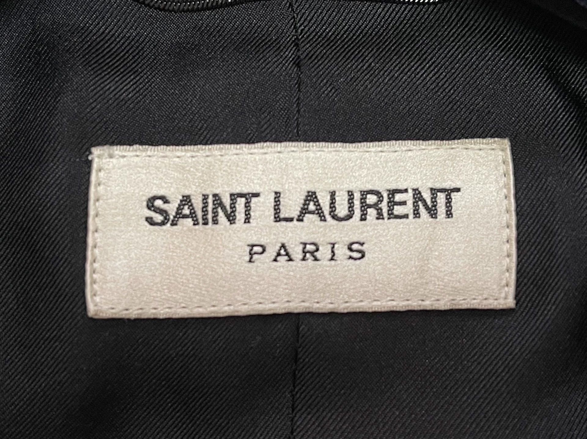 Saint Laurent Paris SLP Slim Black Smoking Jacket Men's 52 Size US L / EU 52-54 / 3 - 4 Thumbnail