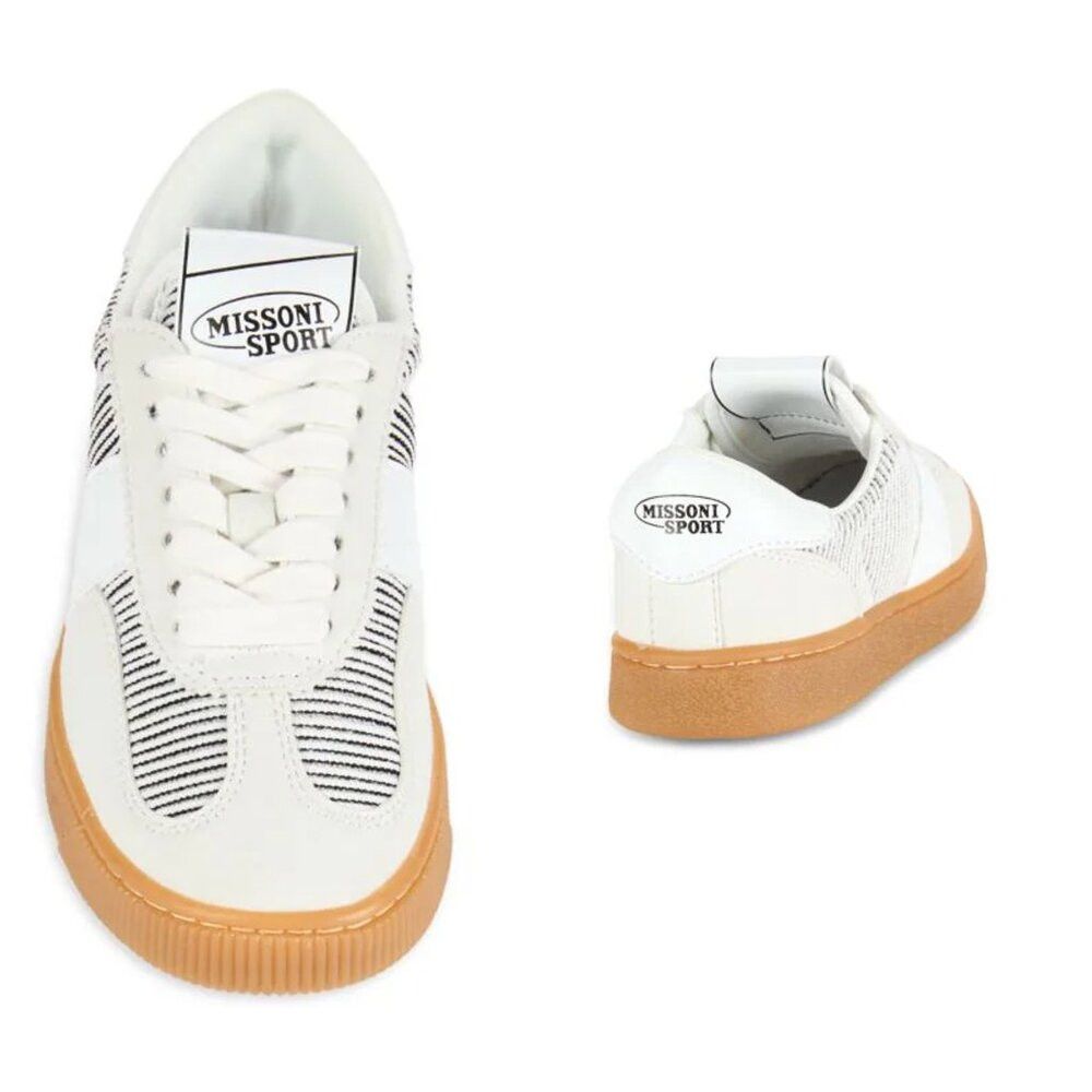 Missoni New Missoni 25MM Retro Low Top Platform White Sneakers Size Size US 8.5 / IT 38.5 - 2 Thumbnail