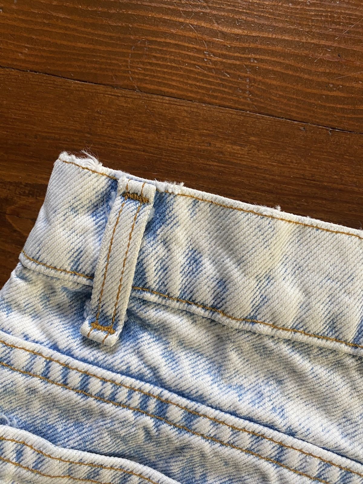Levi's Vintage 80’s Levi’s Orange Tab Acid Wash Denim Jean Shorts Size US 31 - 8 Thumbnail