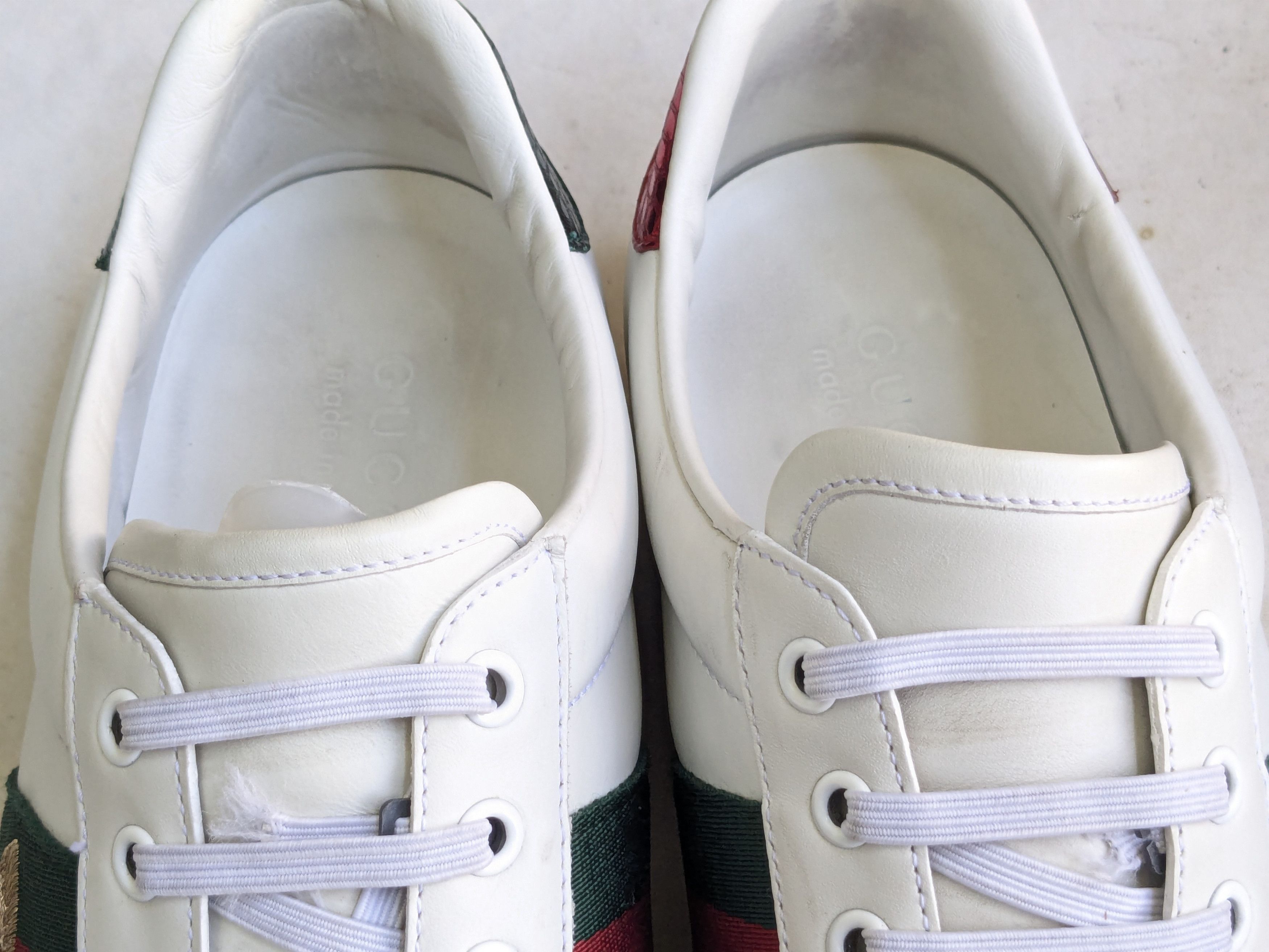 Gucci Gucci Ace Sneakers Bee White 8.5 Low Tops Size US 8.5 / EU 41-42 - 6 Thumbnail