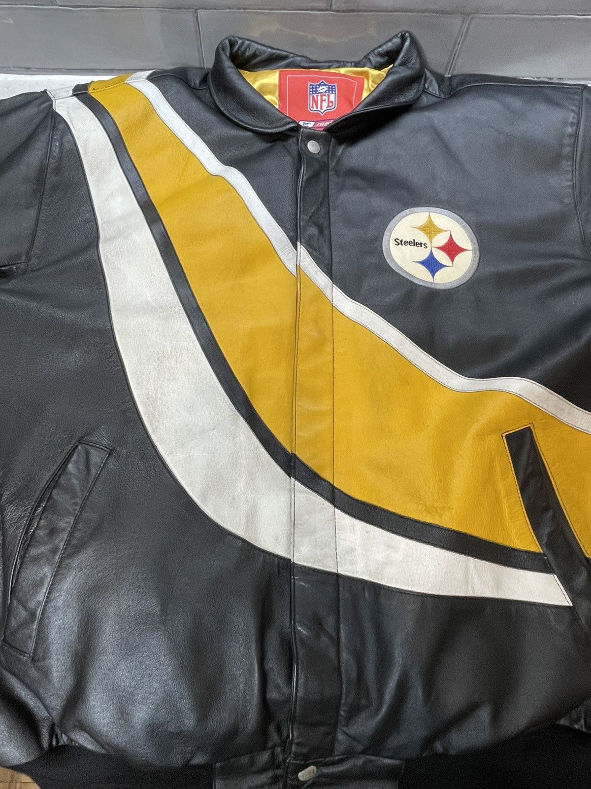 Reebok Pittsburgh Steelers Reebok 90s Jeff Hamilton Jacket Sz 3XL Size US XXL / EU 58 / 5 - 19 Thumbnail