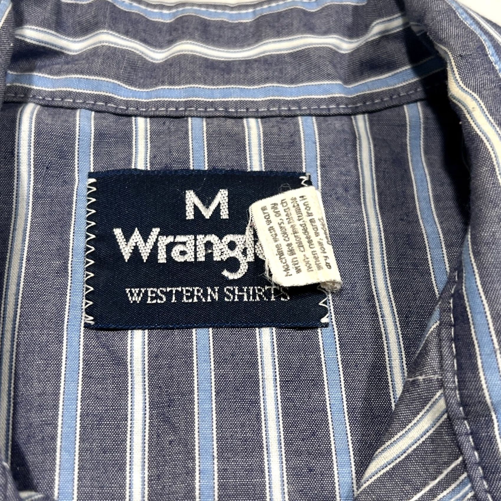 Wrangler VINTAGE Wrangler Western Pearl Snap Shirt Men M Stripes Long Sleeves Made USA Size US M / EU 48-50 / 2 - 5 Thumbnail