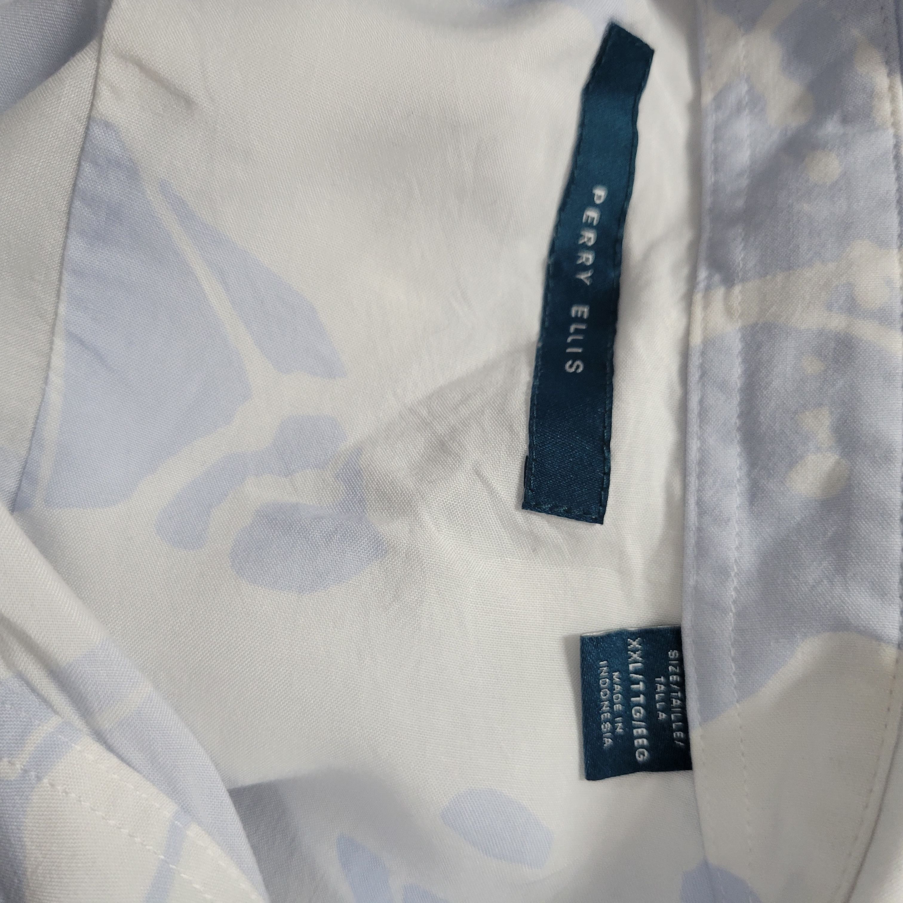 Perry Ellis Perry Ellis Men Floral Short Sleeve Button-Up Shirt Size XXL Size US XXL / EU 58 / 5 - 6 Thumbnail