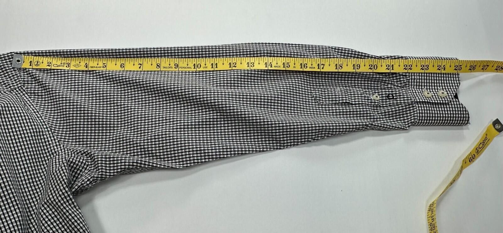 The Quiet Life Quieti Checked Geometric Cotton Button Up Black Mens L Size US L / EU 52-54 / 3 - 5 Thumbnail