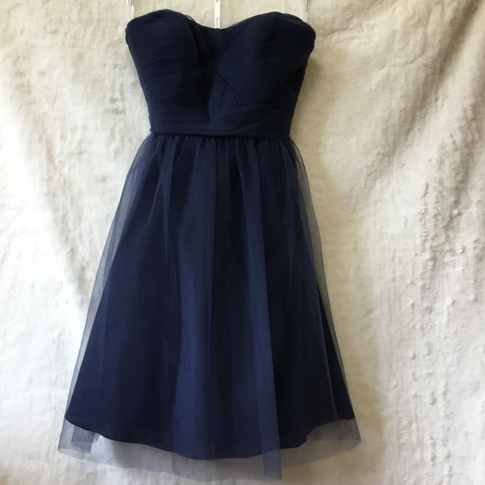 Other David’s Bridal Blue Strapless Tulle Short Dress Size M / US 6-8 / IT 42-44 - 7 Thumbnail