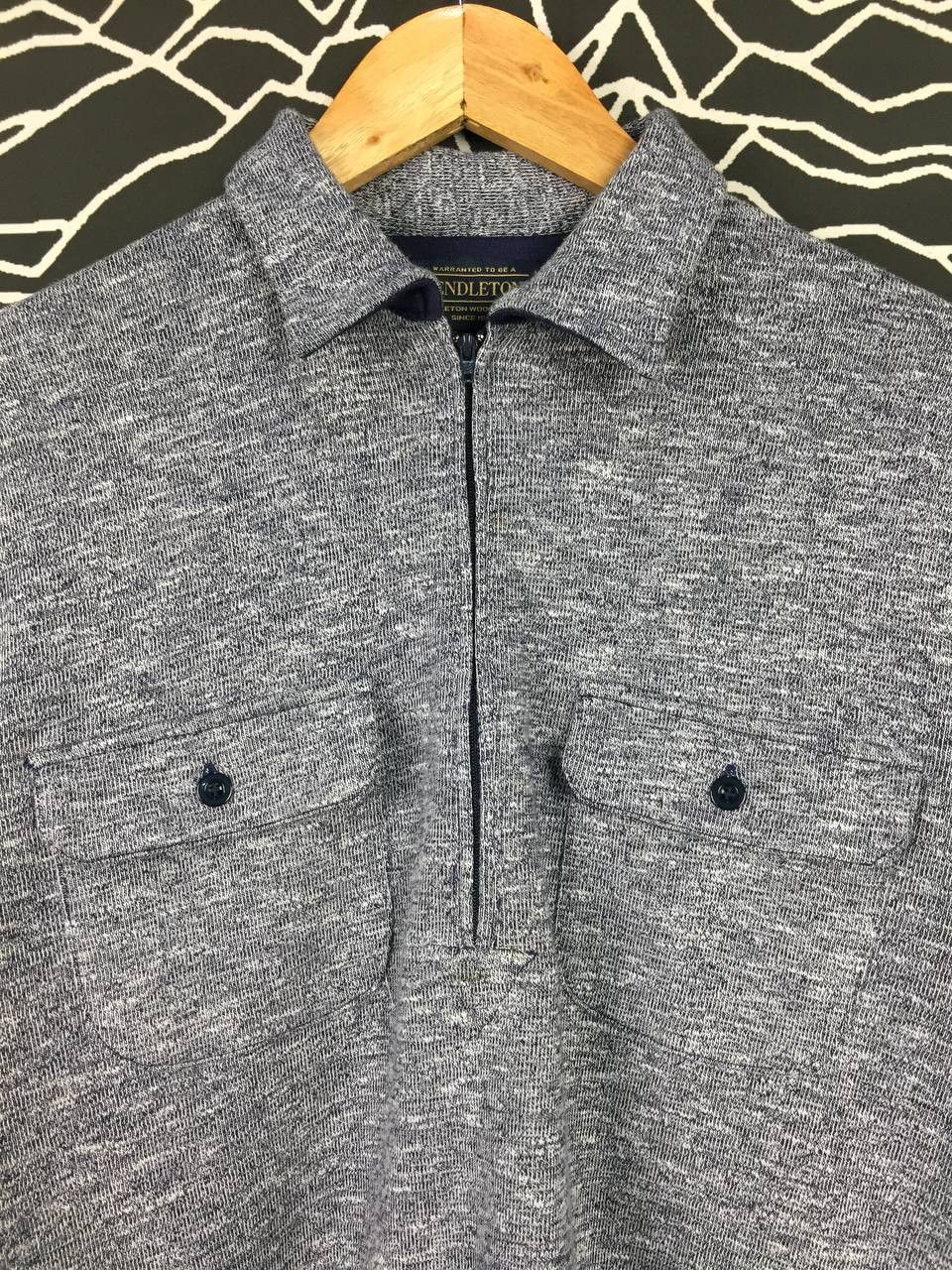 Pendleton × Vintage Vtg Pendleton Woolen Mills Double Pocket Sweatshirt Size US S / EU 44-46 / 1 - 3 Thumbnail