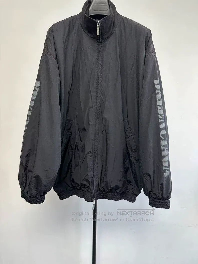 Balenciaga Balenciaga Printed High Collar Zipper Long Sleeve Jacket Size US XXS / EU 40 - 1 Thumbnail