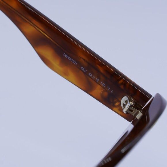 Loewe Loewe LW40127I 53V Sunglasses Blonde Havana Cat Eye Frame Size ONE SIZE - 7 Thumbnail
