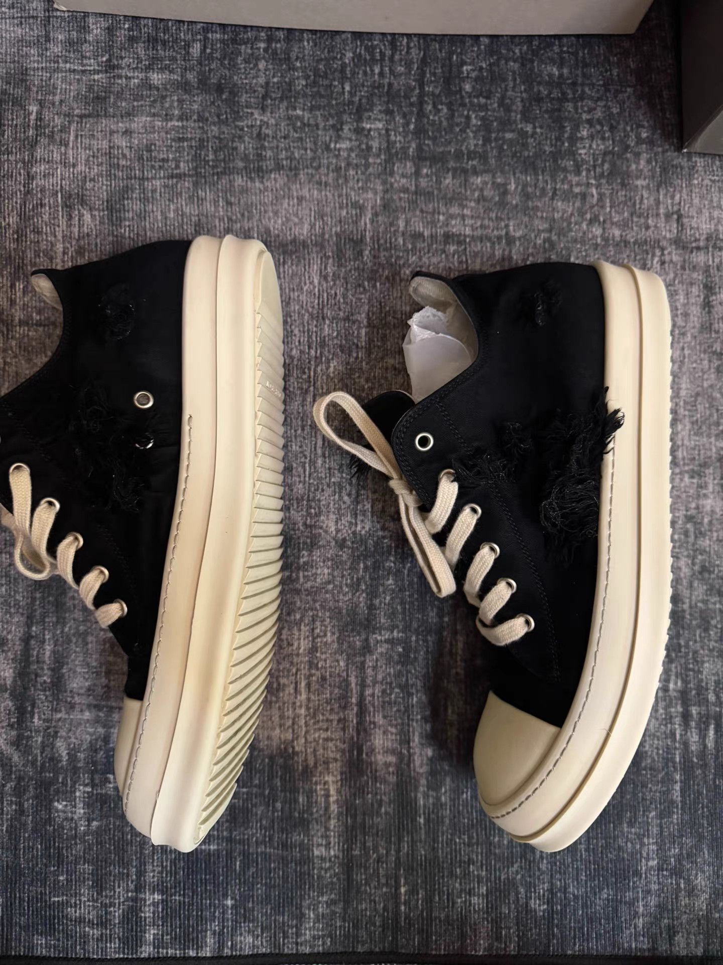 Rick Owens rick owens DRKSHDW Distressed Low Top Turbo Cyclops Size US 10 / EU 43 - 3 Thumbnail