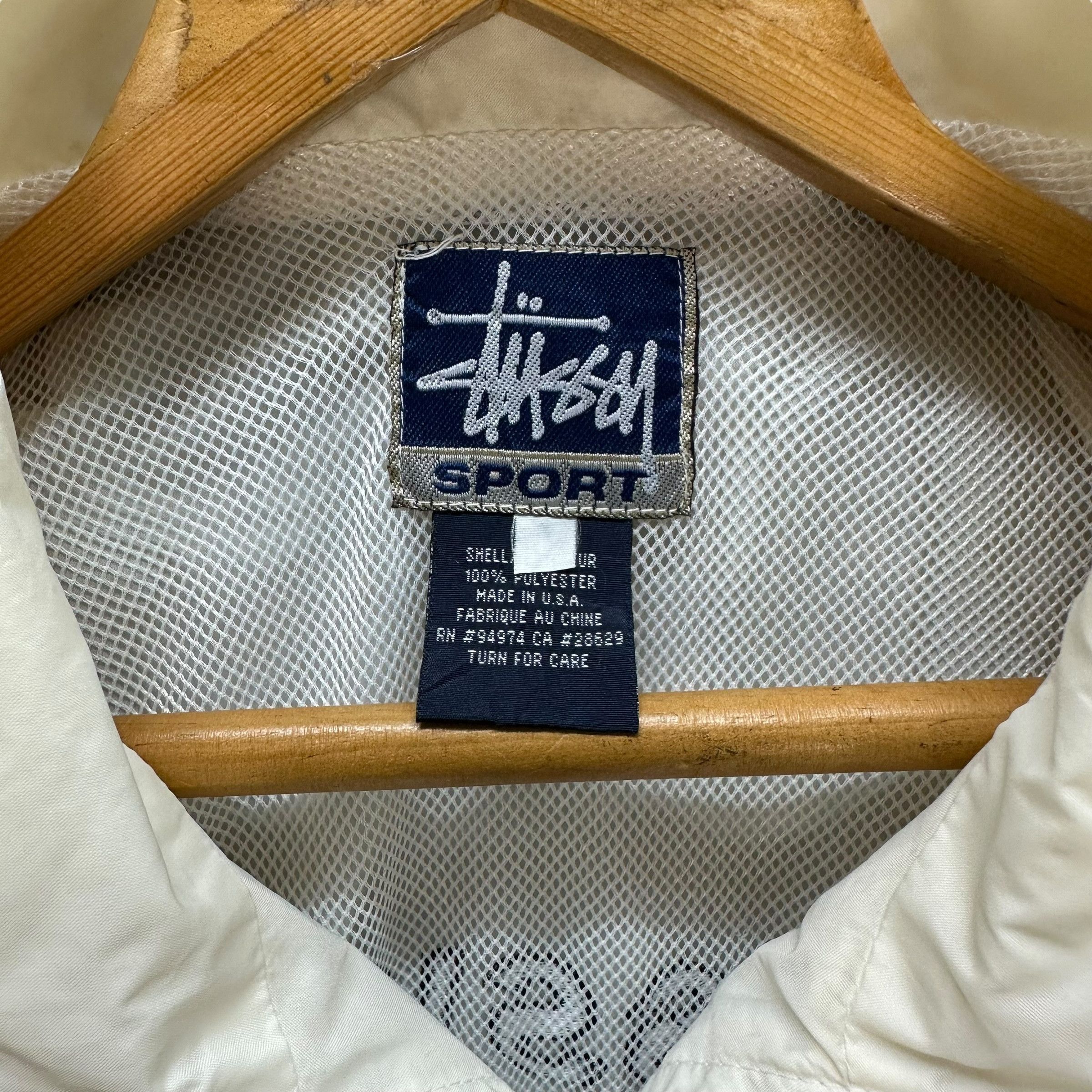 Stussy STUSSY SPORT EMBROIDERY BIG LOGO WINDBREAKER JACKET #9084-55 Size US L / EU 52-54 / 3 - 7 Thumbnail