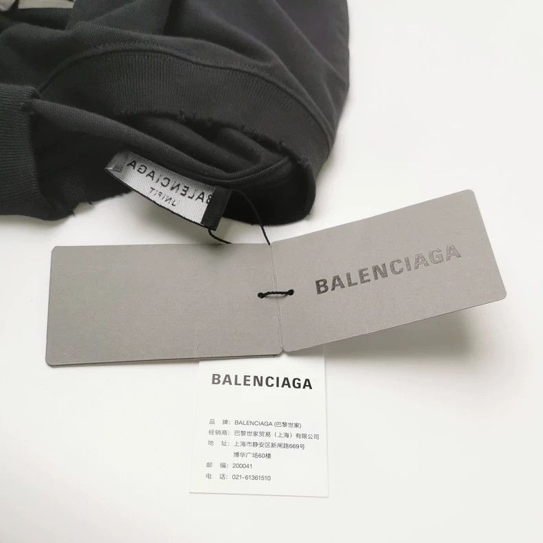 Balenciaga Balenciaga Cotton Letter Logo Crewneck Short Sleeve T-Shir Size US XXS / EU 40 - 4 Thumbnail