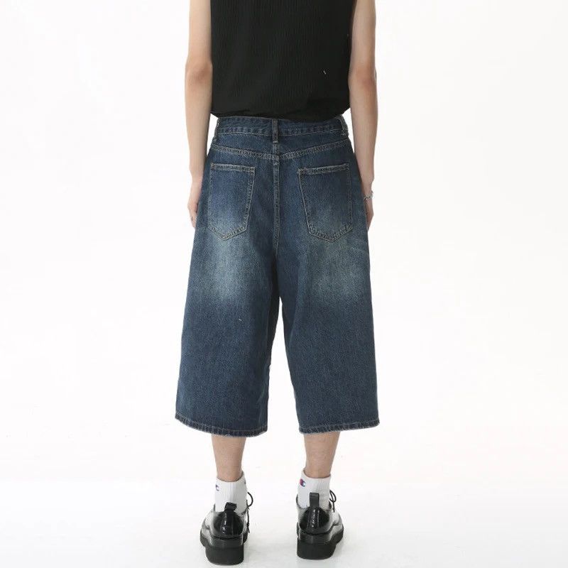 Jean × Vintage Streetwear Baggy Denim Shorts y2k Size US 30 / EU 46 - 2 Thumbnail