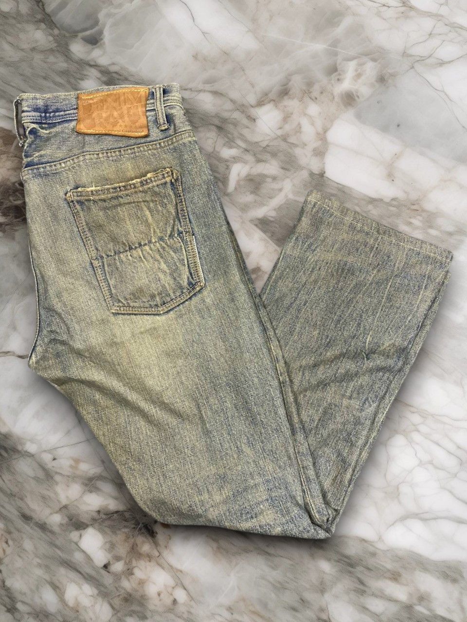 Japanese Brand denim craft japan rusty bootcut distressed denim Size US 38 / EU 54 - 1 Thumbnail