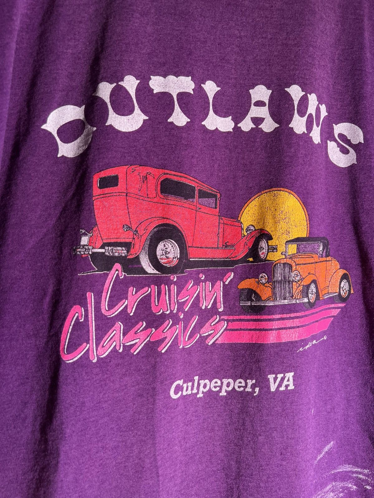 Vintage 80’s 90’s VTG Vintage Outlaws Cruisin’ Classics Retro Shirt Size US XL / EU 56 / 4 - 4 Thumbnail
