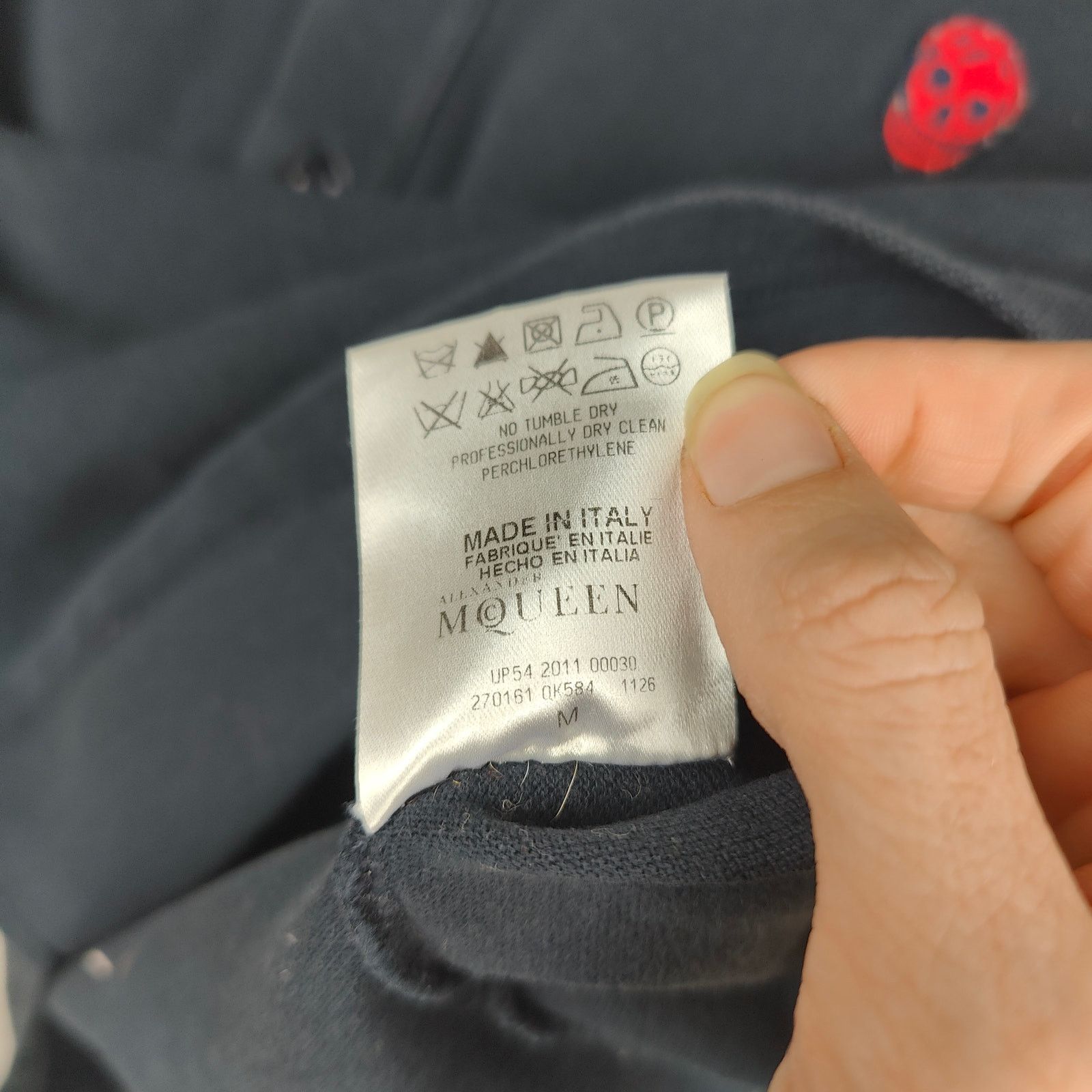 Alexander McQueen Alexander McQueen Polo Shirt Mens Medium Navy Blue Size US M / EU 48-50 / 2 - 7 Thumbnail