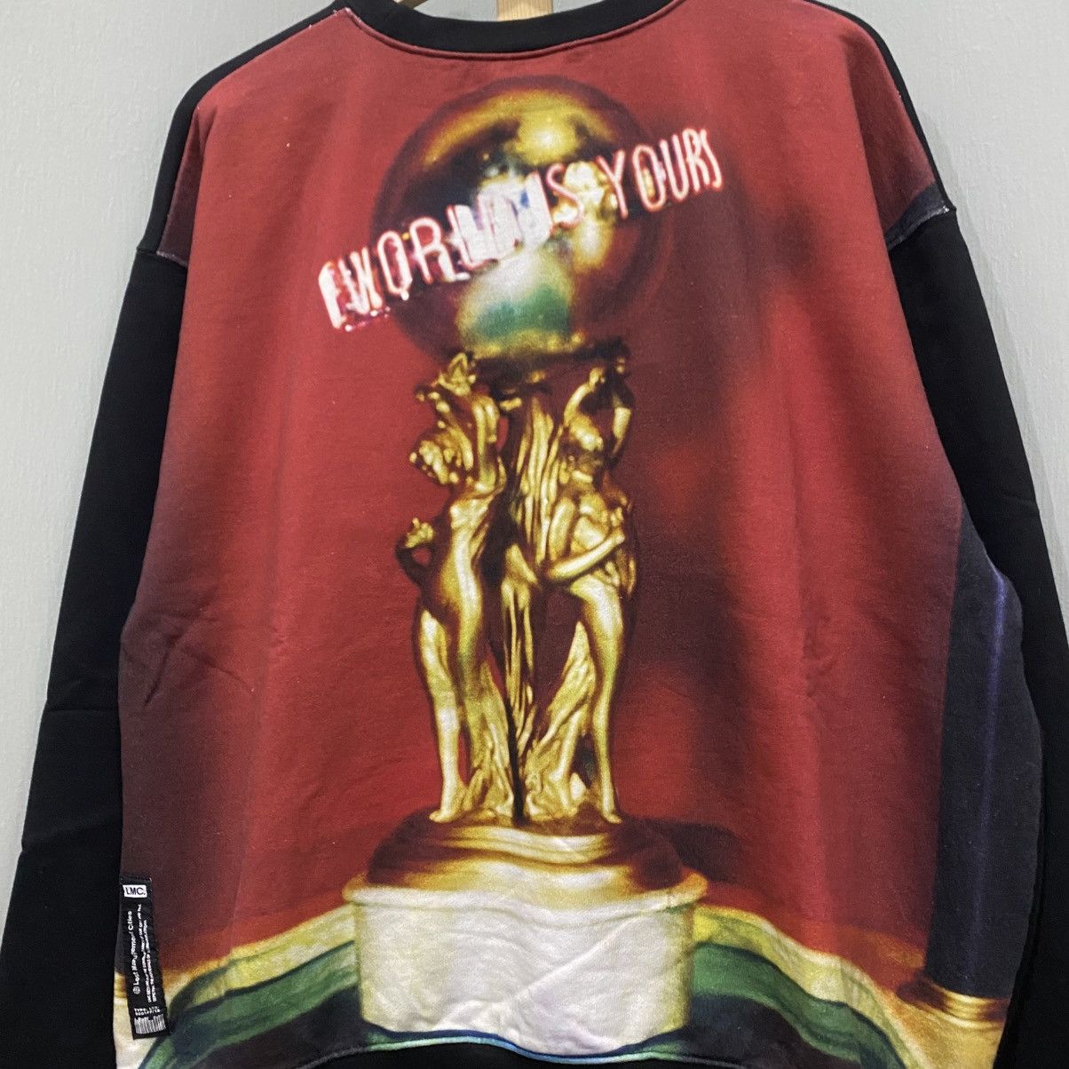 Japanese Brand LMC x Scarface The World Is Yours Back Graphic Sweatshirt Size US XL / EU 56 / 4 - 3 Thumbnail
