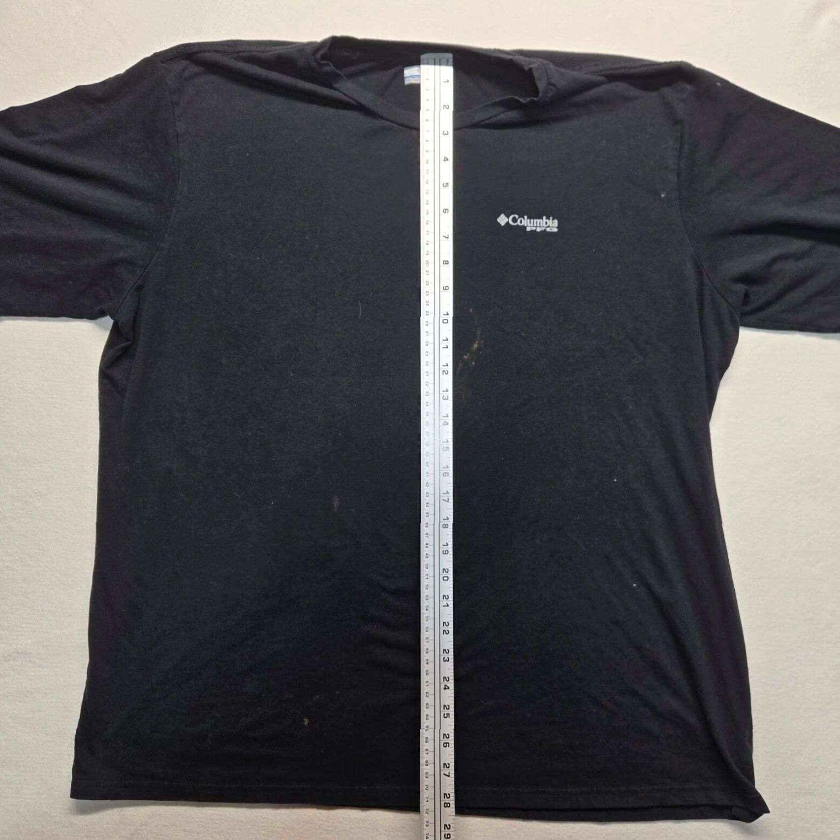 Logo 7 Columbia Shirt Mens Adult 2XL Black Cotton Short Sleeve Logo T-Shirt Size US XXL / EU 58 / 5 - 7 Thumbnail