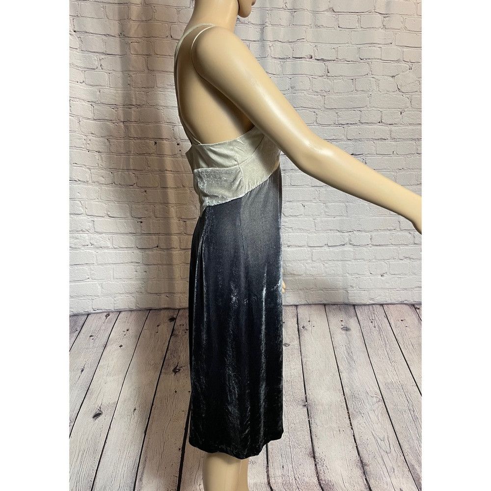 Other Development Velvet Silk Gray Gradient Dress Size 4 Size S / US 4 / IT 40 - 4 Thumbnail