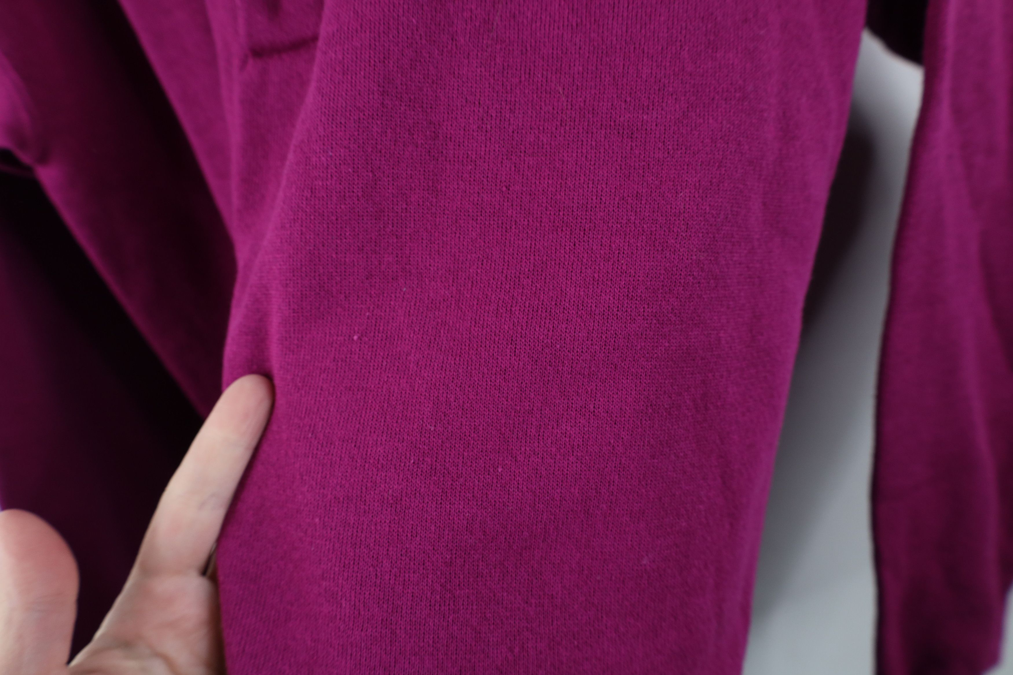 Vintage Vintage 90s Streetwear Blank Henley Sweatshirt Purple USA Size US M / EU 48-50 / 2 - 9 Thumbnail