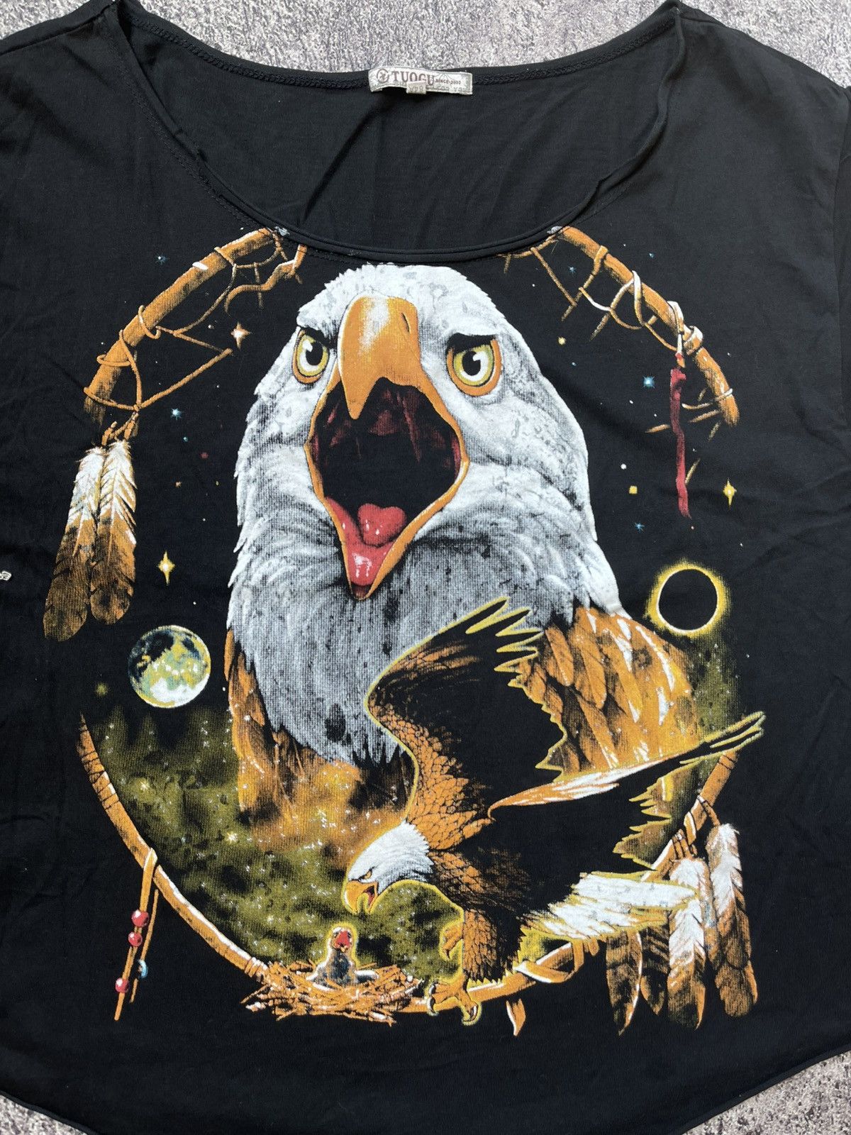 Hysteric Glamour Y2K Tuogu eagles ifsixwasnine fringe tshirt Size L / US 10 / IT 46 - 3 Thumbnail