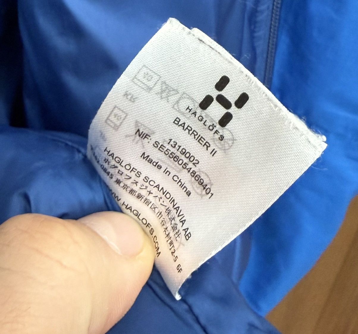 Haglofs Haglofs Barrier II Blue Outdoor Light Jacket Men's Size M Size US M / EU 48-50 / 2 - 11 Thumbnail