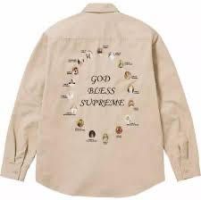 Supreme Supreme SS24 Our Lady God Bless Work Shirt Size US M / EU 48-50 / 2 - 1 Thumbnail