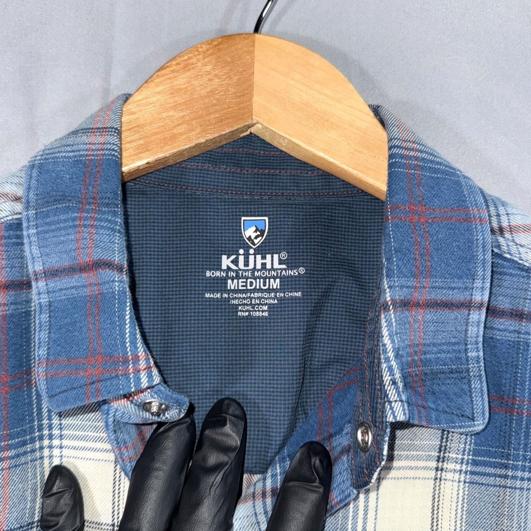 Vintage Kuhl Shirt Mens M Blue Plaid Flannel Snap Front Long Sleeve Casual Size US M / EU 48-50 / 2 - 3 Thumbnail