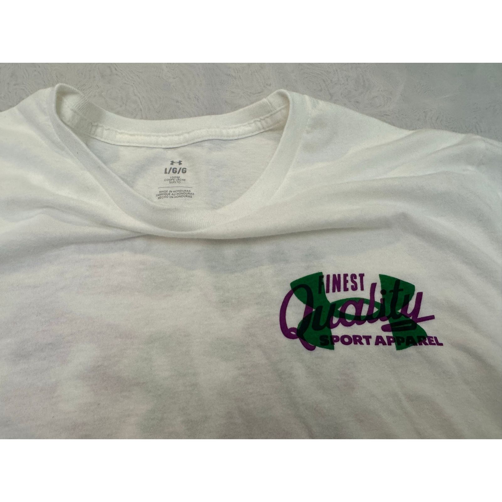 Under Armour Under Armor Graphic Unisex Large Men's White Shirt Size US L / EU 52-54 / 3 - 3 Thumbnail