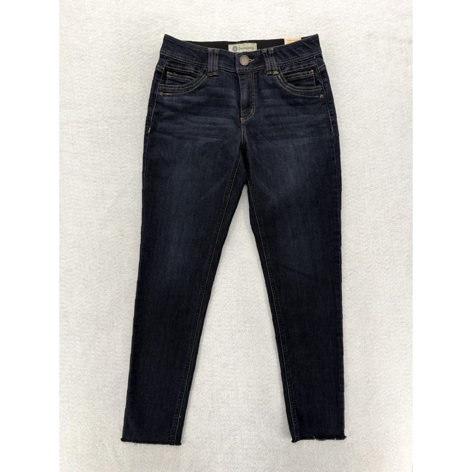 Vintage VINTAGE Democracy Jeans Womens 4 Blue Mid Rise Ankle Skinny NWT Size 27" / US 4 / IT 40 - 2 Thumbnail