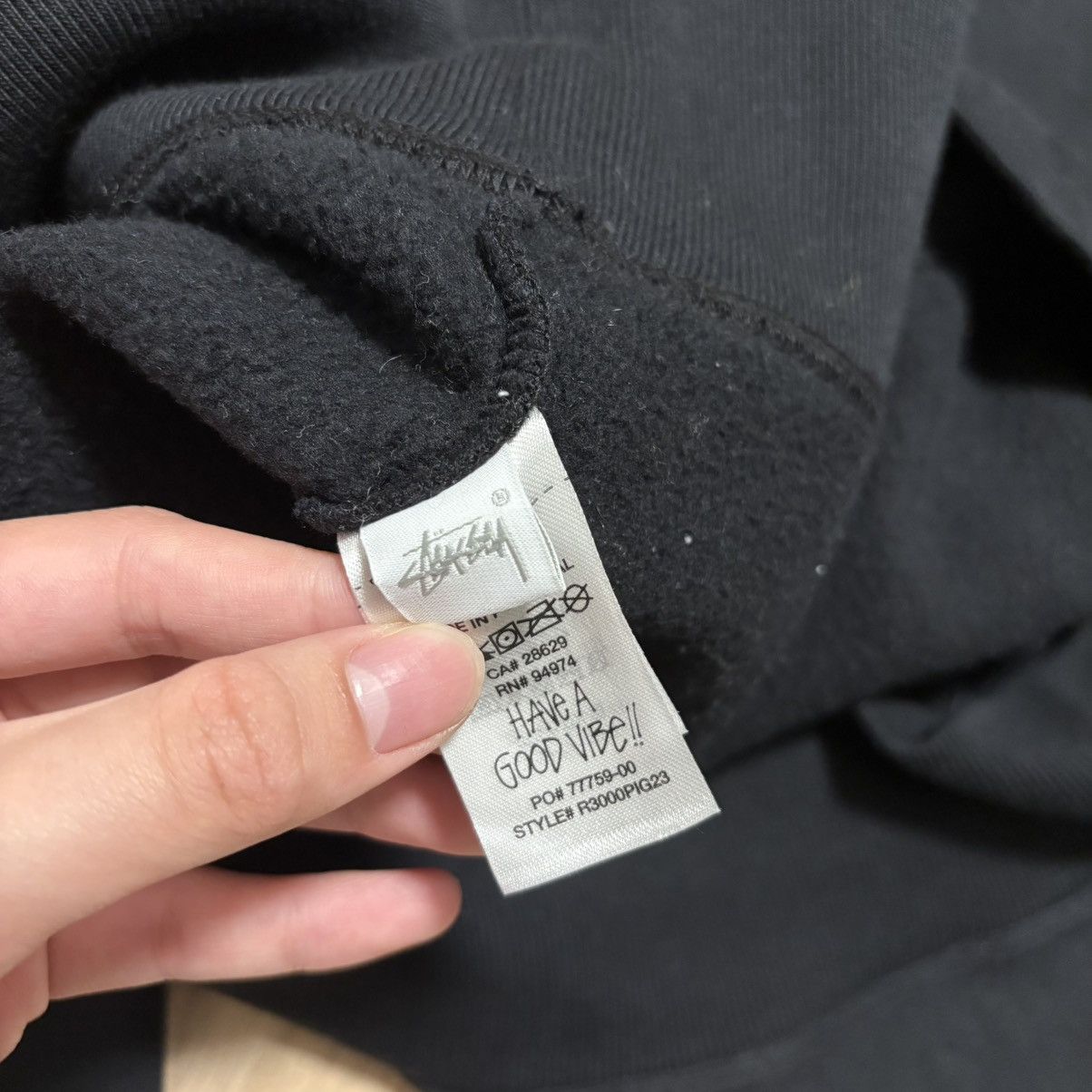 Stussy Stussy black sweatshirt Size US XL / EU 56 / 4 - 7 Thumbnail