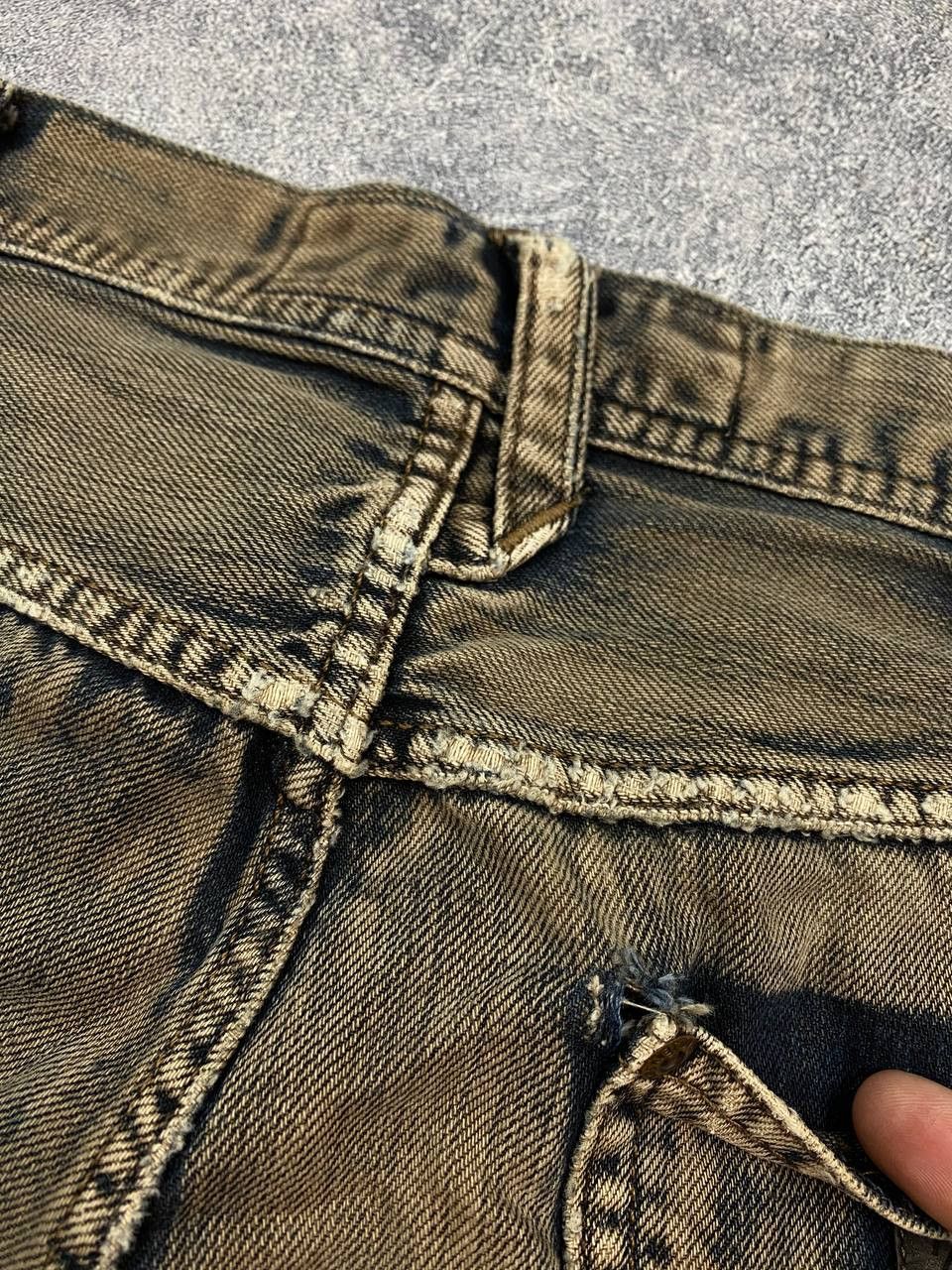 Wrangler Wrangler Jeans Dirty Pants faded crazy thrash y2k distressed Size US 36 / EU 52 - 17 Thumbnail