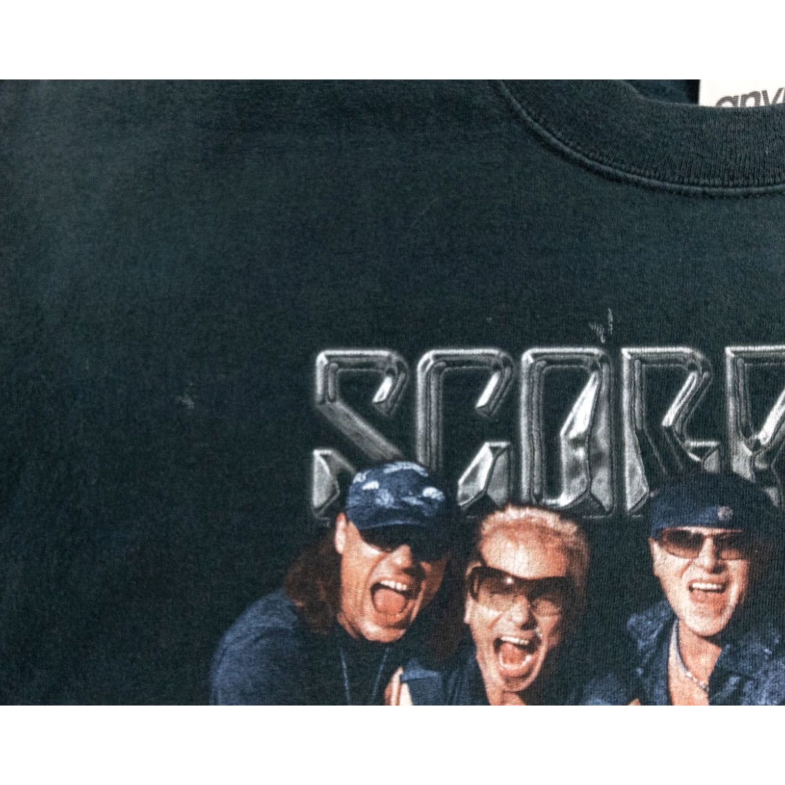 Anvil VINTAGE Scorpions Band Shirt Mens Large Black Hard Rock Heavy Metal Tee Y2K Size US L / EU 52-54 / 3 - 5 Thumbnail