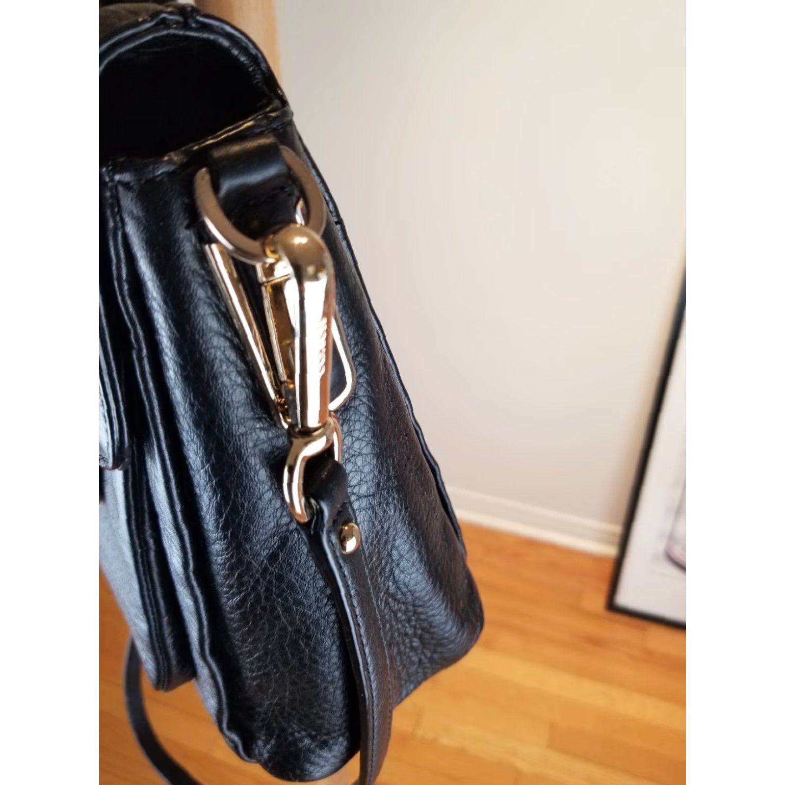 Coach VINTAGE COACH BLACK LEATHER SHOULDER HANDBAG CROSS BAG 26624 Ladies Medium Bag Size ONE SIZE - 5 Thumbnail