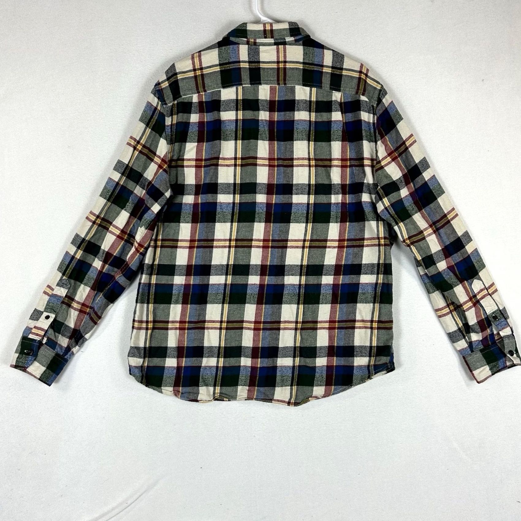 American Eagle Outfitters American Eagle Button-Up Flannel Shirt Mens XL Plaid Long Sleeve Relaxed Fit Multicolor Plaid Top Size US XL / EU 56 / 4 - 7 Thumbnail