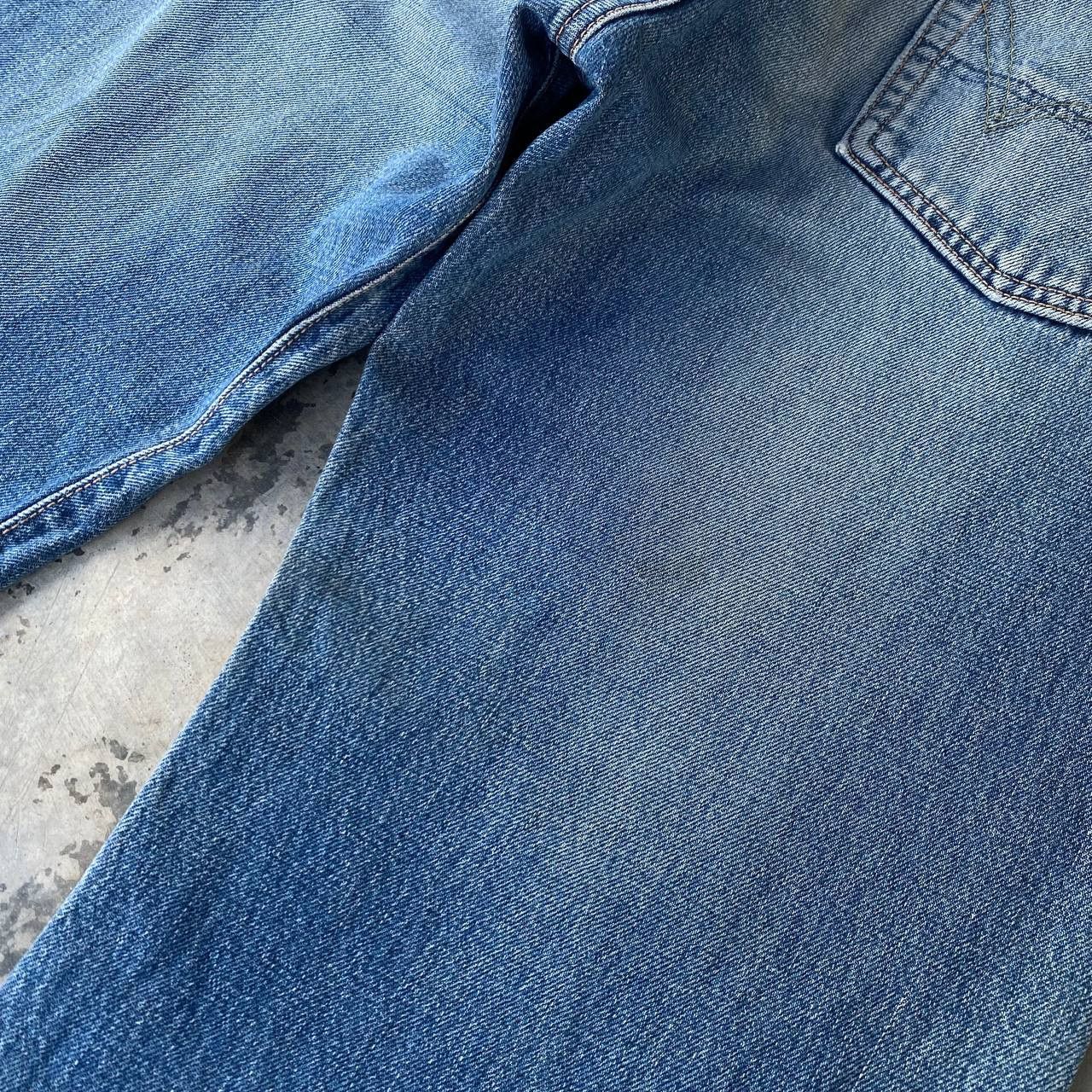 Edwin VTG 90S EDWIN 505 REDLINE GRUNGE BLUEWASH DISTRESSED DENIM Size US 29 - 14 Thumbnail