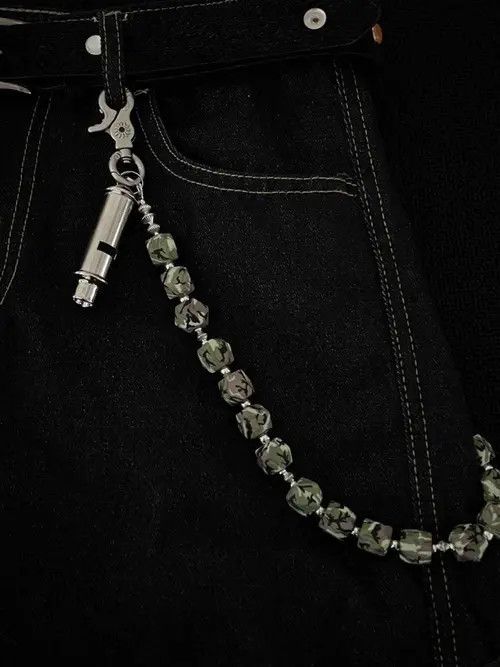 Jewelry Camouflage Bead Wallet Chain,Y2K Pants / Jeans Chain Size ONE SIZE - 5 Thumbnail