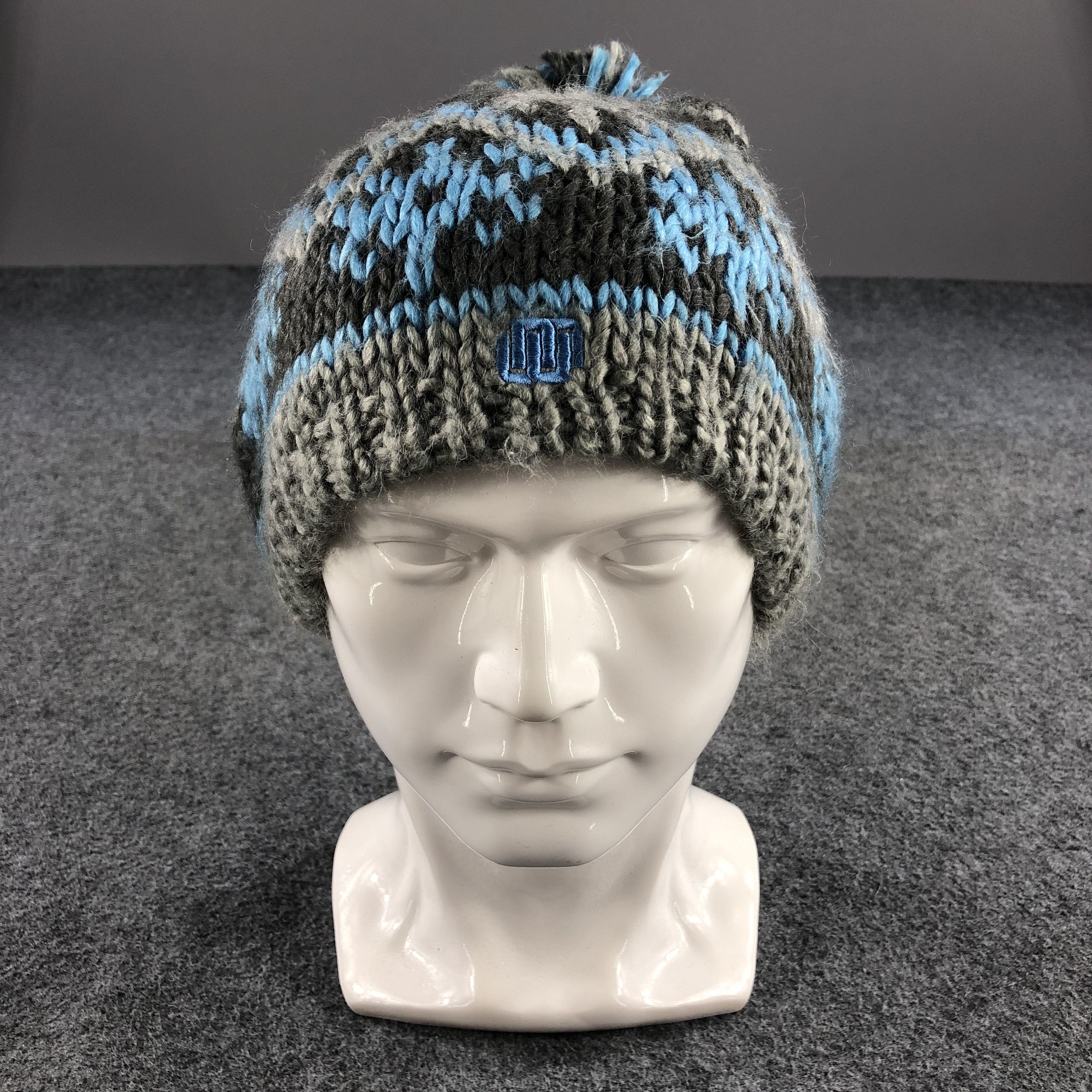 Vintage M3 by MM Knit Bobble Wool Beanie Snowcap Snow Hat B374 Size ONE SIZE - 2 Thumbnail