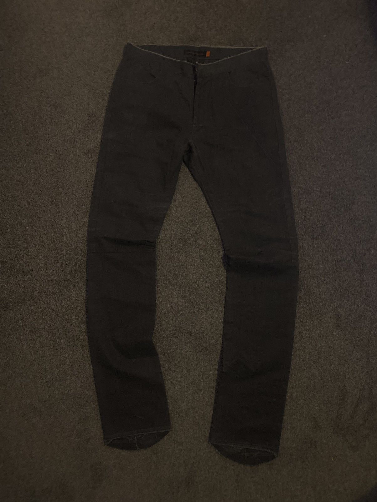 Undercover SS03 Undercover raw hem lightning bolt trousers Size US 29 - 1 Thumbnail